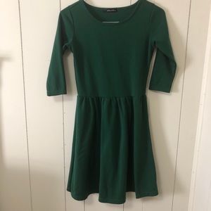 Green Dress 3/4 Sleeves